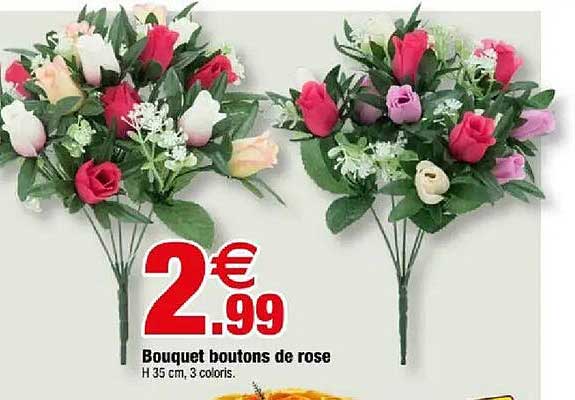 Bouquet boutons de rose