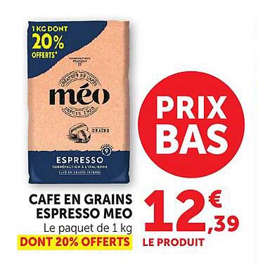 CAFE EN GRAINS ESPRESSO MEO