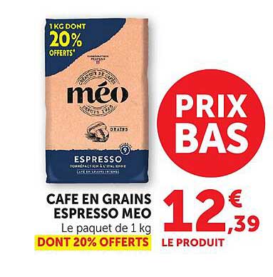 CAFE EN GRAINS ESPRESSO MEO