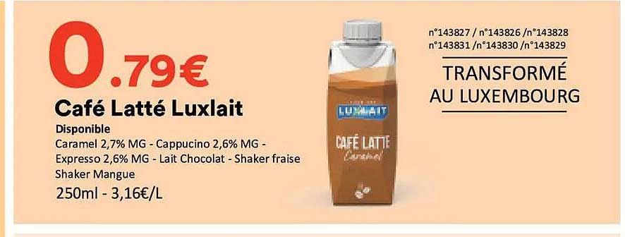 Café Latté Luxlait