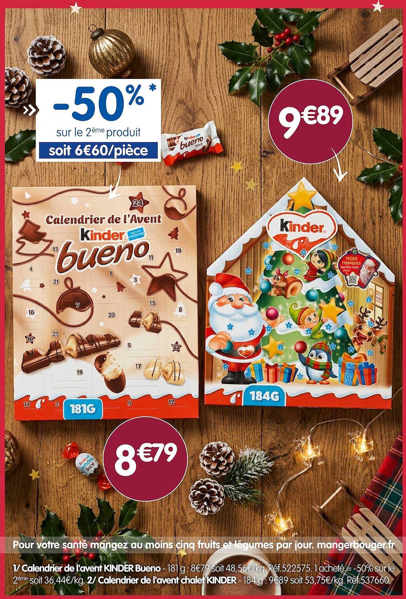Calendrier de l'avent KINDER Bueno - 181 g