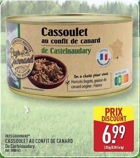 CASSOULET AU CONFIT DE CANARD De Castelnaudary.