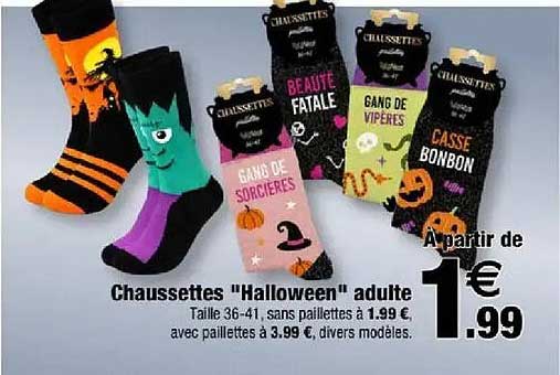Chaussettes "Halloween" adulte