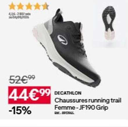Chaussures running trail Femme - JF190 Grip