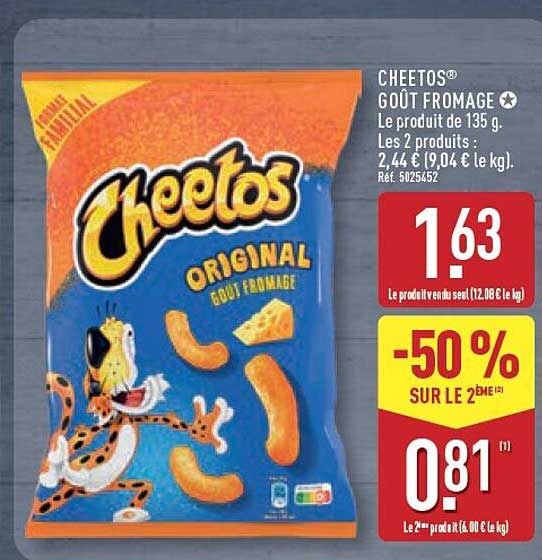 CHEETOS® GOÛT FROMAGE