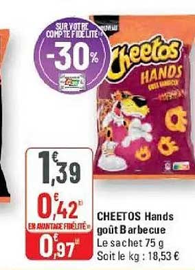 CHEETOS Hands goût Barbecue