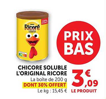 CHICORE SOLUBLE L'ORIGINAL RICORE
