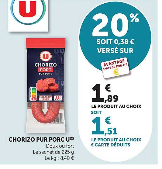 CHORIZO PUR PORC U(2)