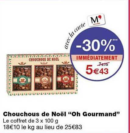 Chouchous de Noël “Oh Gourmand”