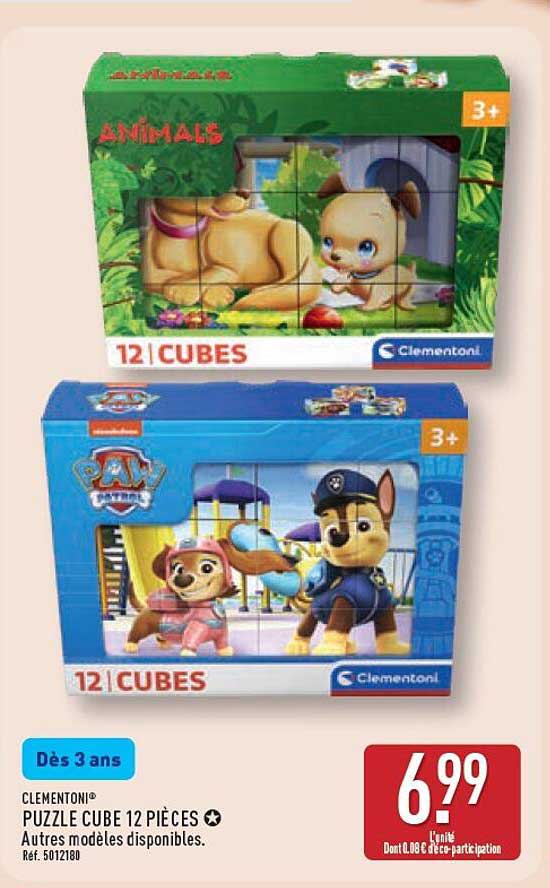 CLEMENTONI® PUZZLE CUBE 12 PIÈCES