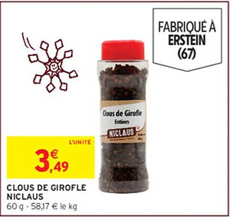 CLOUS DE GIROFLE NICLAUS