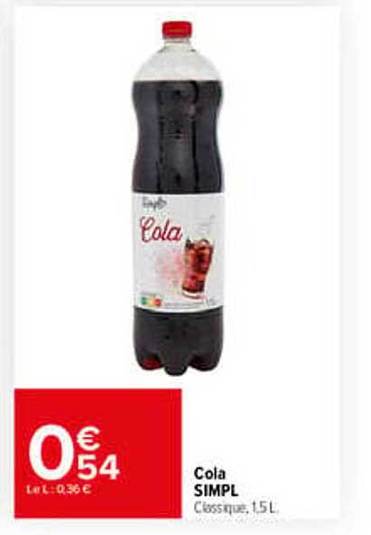 Cola SIMPL Classique, 1,5L