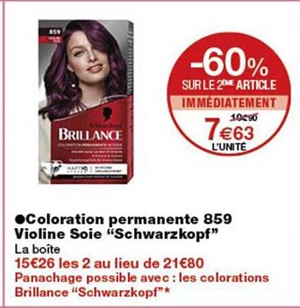 Coloration permanente 859 Violine Soie “Schwarzkopf”