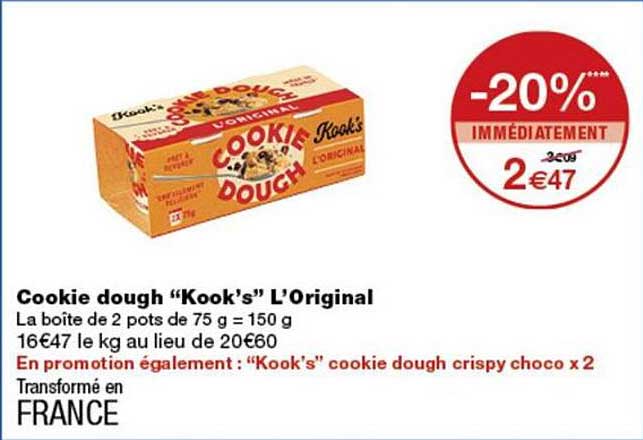 Cookie dough “Kook’s” L’Original