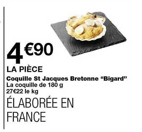 Coquille St Jacques Bretonne “Bigard”