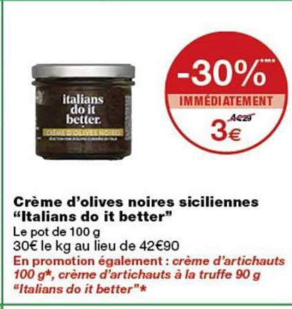 Crème d'olives noires siciliennes "Italians do it better"