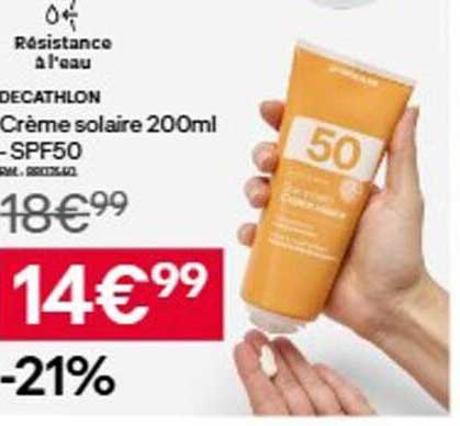 Crème solaire 200ml - SPF50