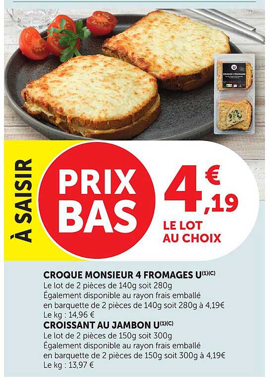 CROQUE MONSIEUR 4 FROMAGES U(1)(C)