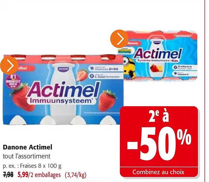 Danone Actimel tout l’assortiment