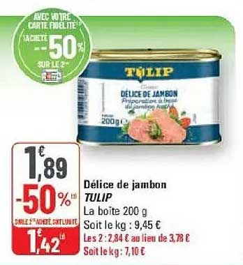 Délice de jambon TULIP