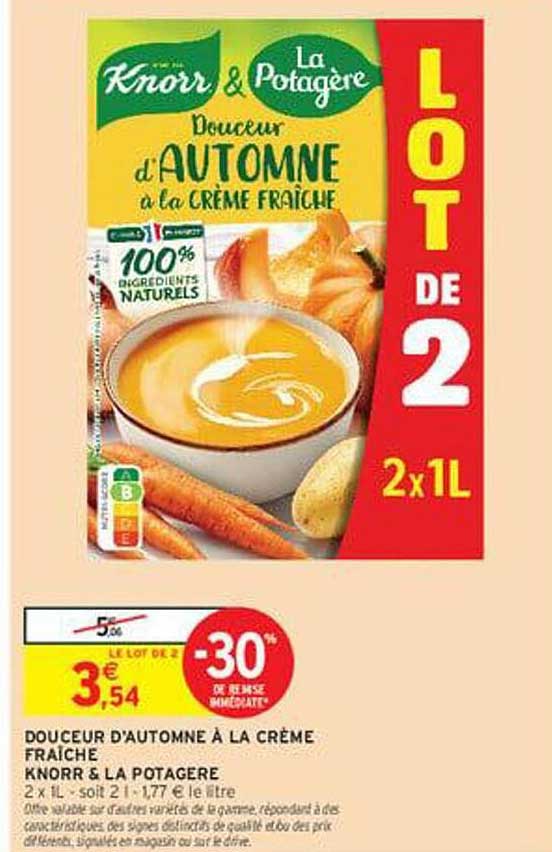 DOUCEUR D'AUTOMNE À LA CRÈME FRAÎCHE KNORR & LA POTAGÈRE
