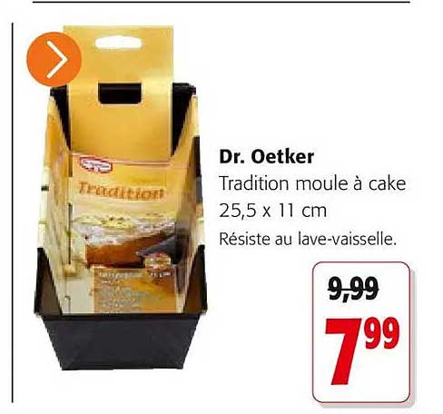 Dr. Oetker Tradition moule à cake 25,5 x 11 cm Résiste au lave-vaisselle.