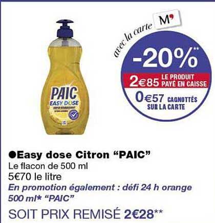 Easy dose Citron “PAIC”