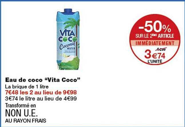 Eau de coco “Vita Coco”