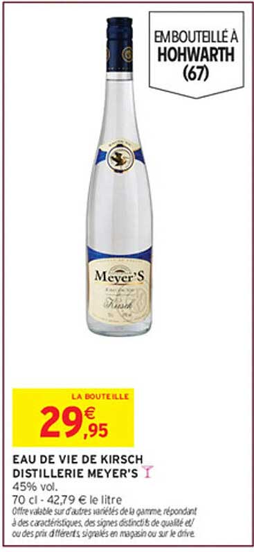 EAU DE VIE DE KIRSCH DISTILLERIE MEYER'S
