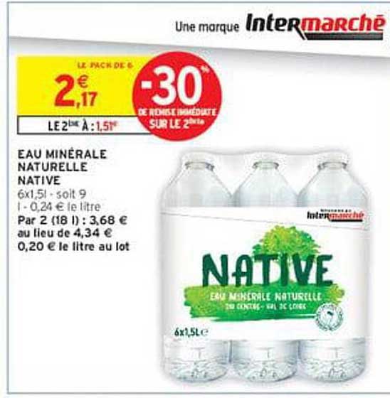 EAU MINÉRALE NATURELLE NATIVE