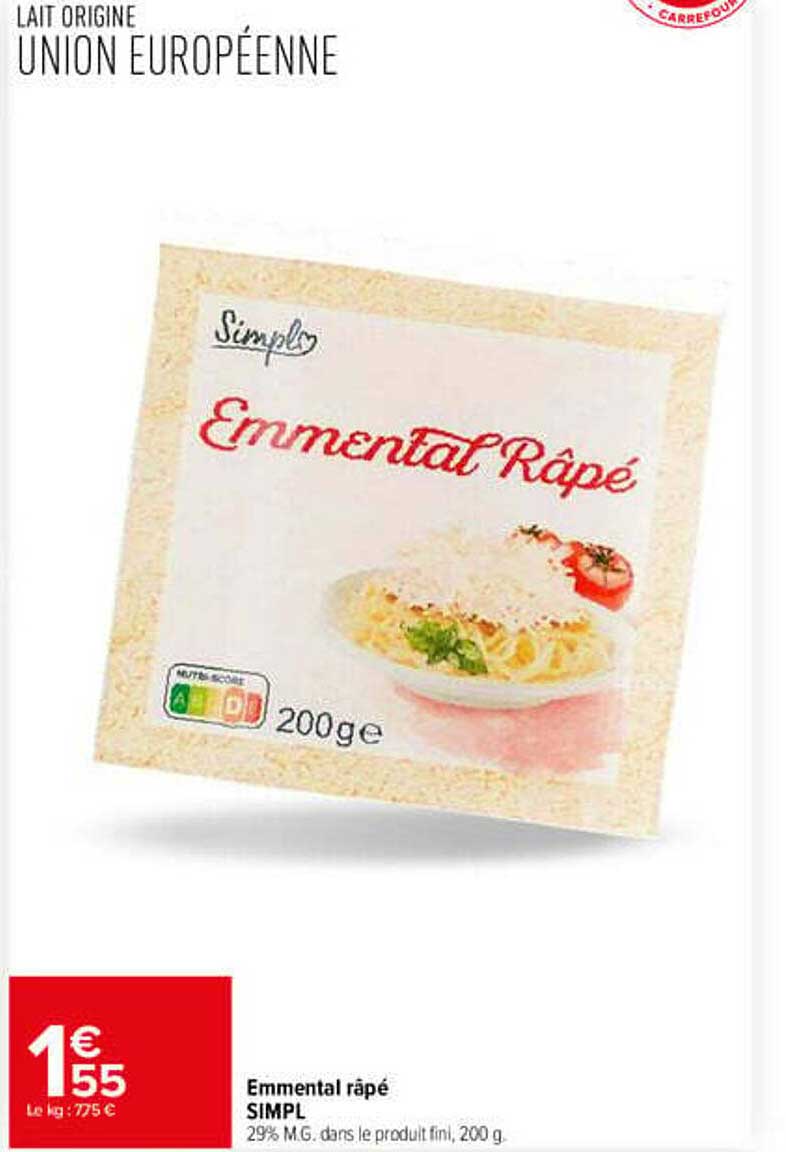 Emmental râpé
