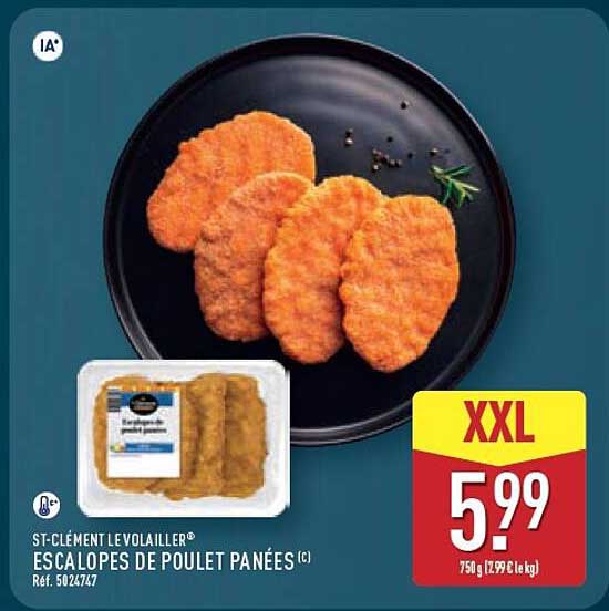 ESCALOPES DE POULET PANÉES