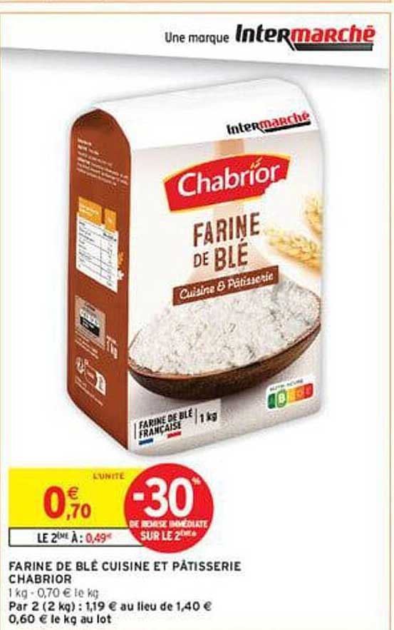 FARINE DE BLÉ CUISINE ET PÂTISSERIE CHABRIOR