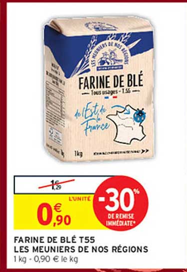 FARINE DE BLÉ T55 LES MEUNIERS DE NOS RÉGIONS