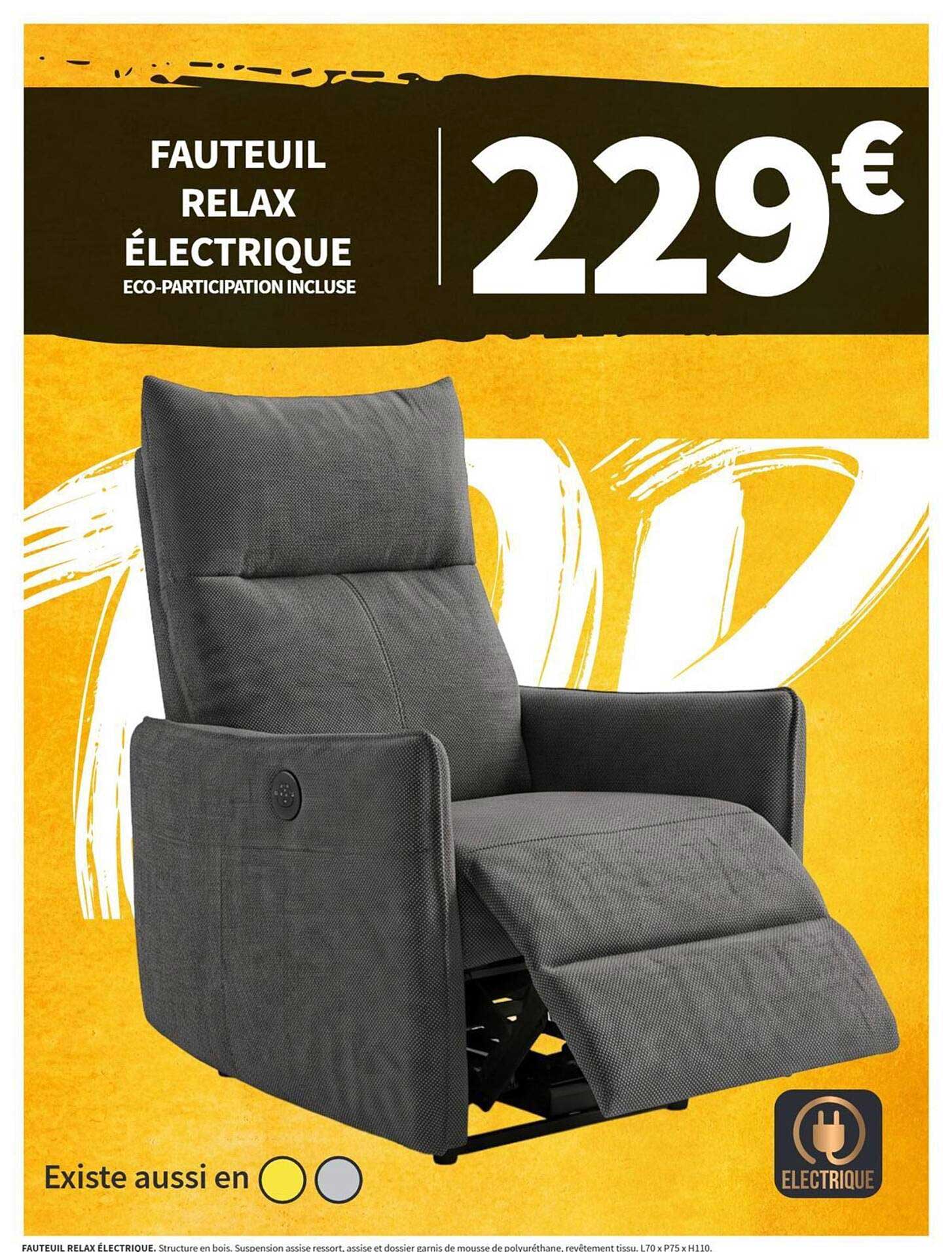 FAUTEUIL RELAX ÉLECTRIQUE