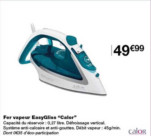 Fer vapeur EasyGliss “Calor”