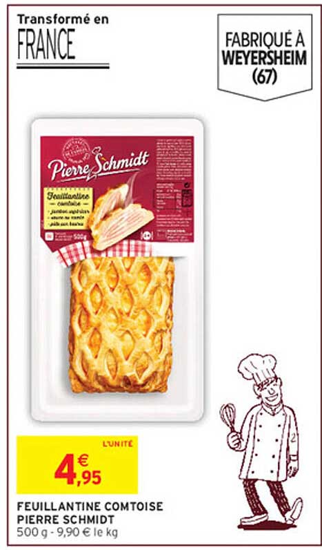 FEUILLETINE COMTOISE PIERRE SCHMIDT 500 g