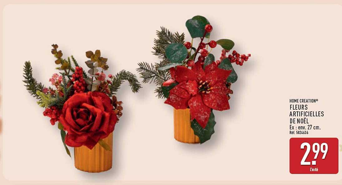 FLEURS ARTIFICIELLES DE NOËL
