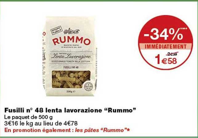 Fusilli n° 48 lenta lavorazione “Rummo”