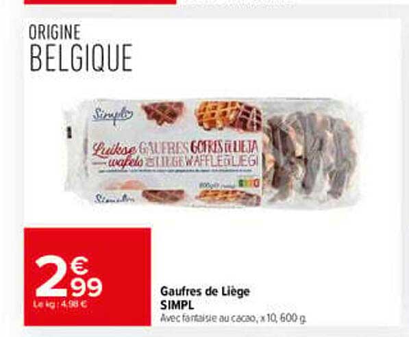 Gaufres de Liège SIMPL