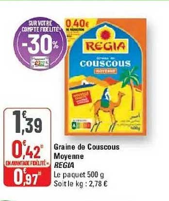 Graine de Couscous Moyenne REGIA
