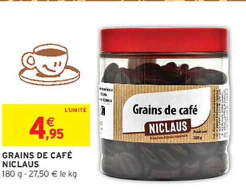 GRAINS DE CAFÉ NICLAUS