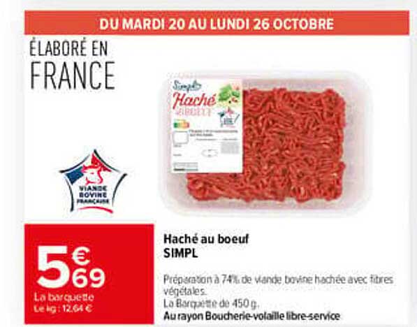 Haché au boeuf SIMPL
