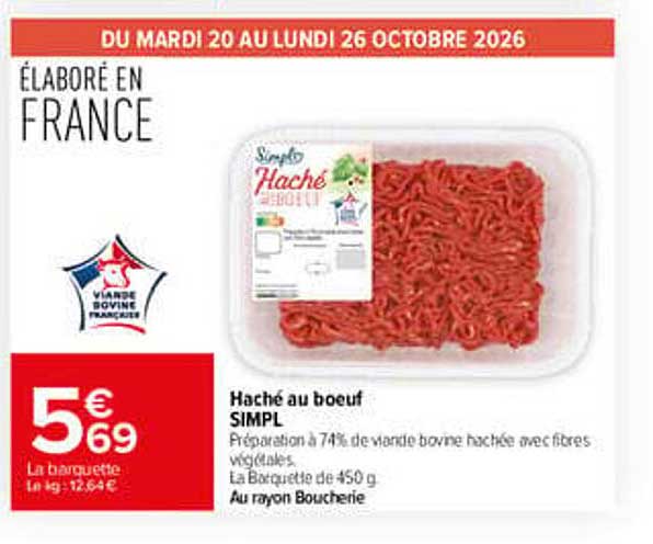 Haché au boeuf SIMPL
