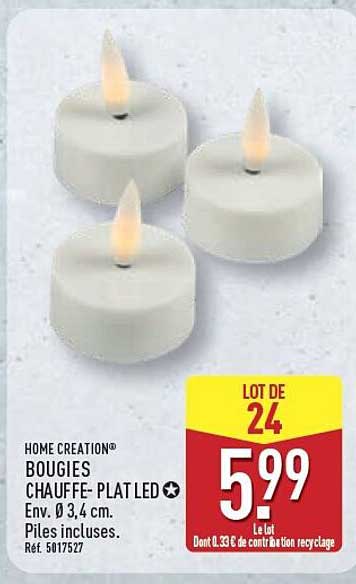 HOME CREATION® BOUCIES CHAUFFE-PLAT LED