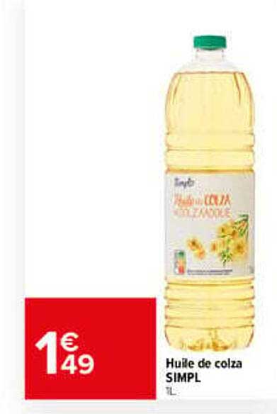Huile de colza SIMPL 1L