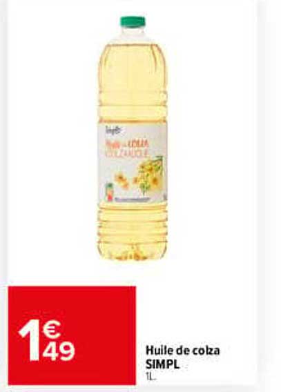 Huile de colza SIMPL 1L