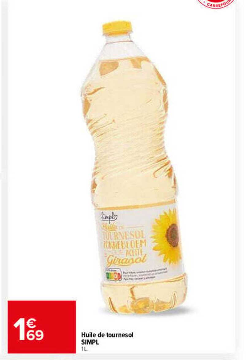 Huile de tournesol SIMPL 1L