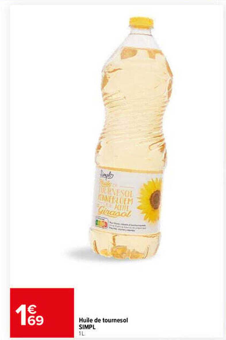 Huile de tournesol SIMPL 1L