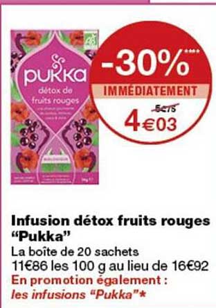 Infusion détox fruits rouges “Pukka”